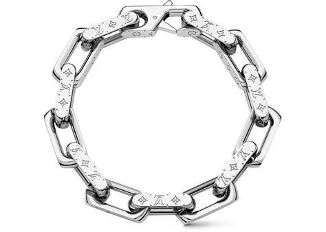 monogram chain louis vuitton|louis vuitton monogram bracelet silver.